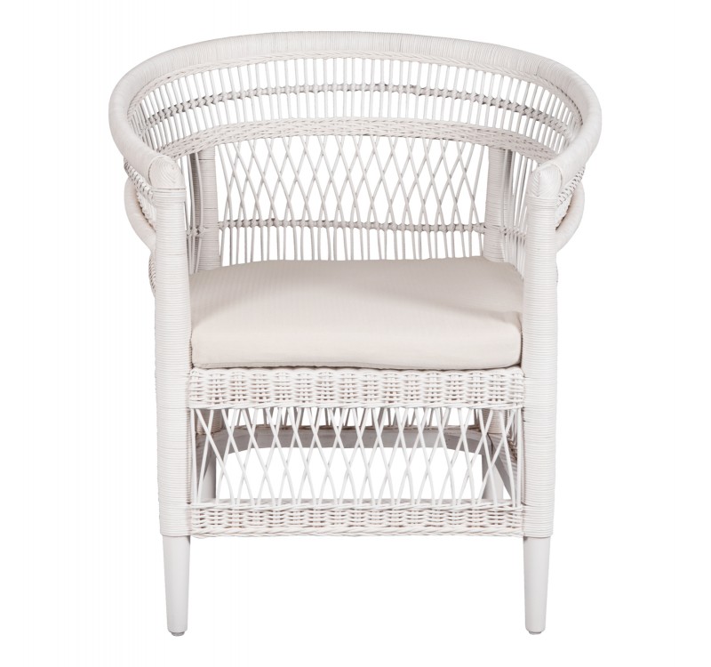 ΠΟΛΥΘΡΟΝΑ MALAWI HM9635.02 ΞΥΛΟ ΜΑΟΝΙ ΜΕ RATTAN ΛΕΥΚΟ-ΛΕΥΚΟ ΜΑΞΙΛΑΡΙ 80x70x86Υεκ.