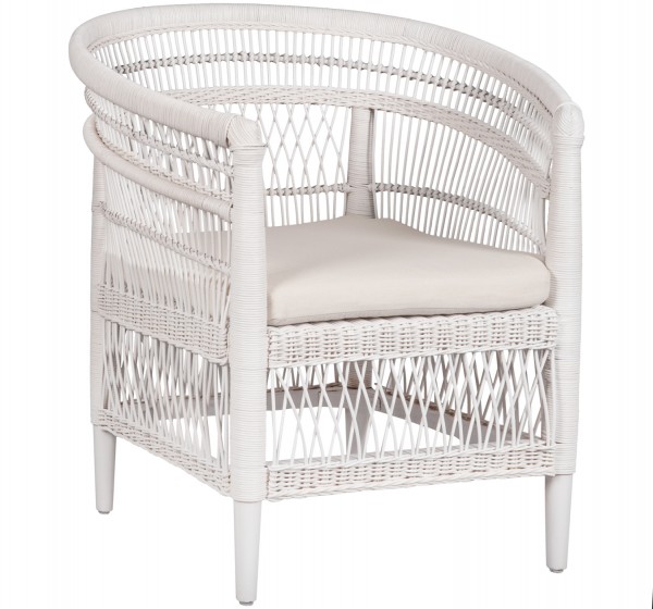 ΠΟΛΥΘΡΟΝΑ MALAWI HM9635.02 ΞΥΛΟ ΜΑΟΝΙ ΜΕ RATTAN ΛΕΥΚΟ-ΛΕΥΚΟ ΜΑΞΙΛΑΡΙ 80x70x86Υεκ.