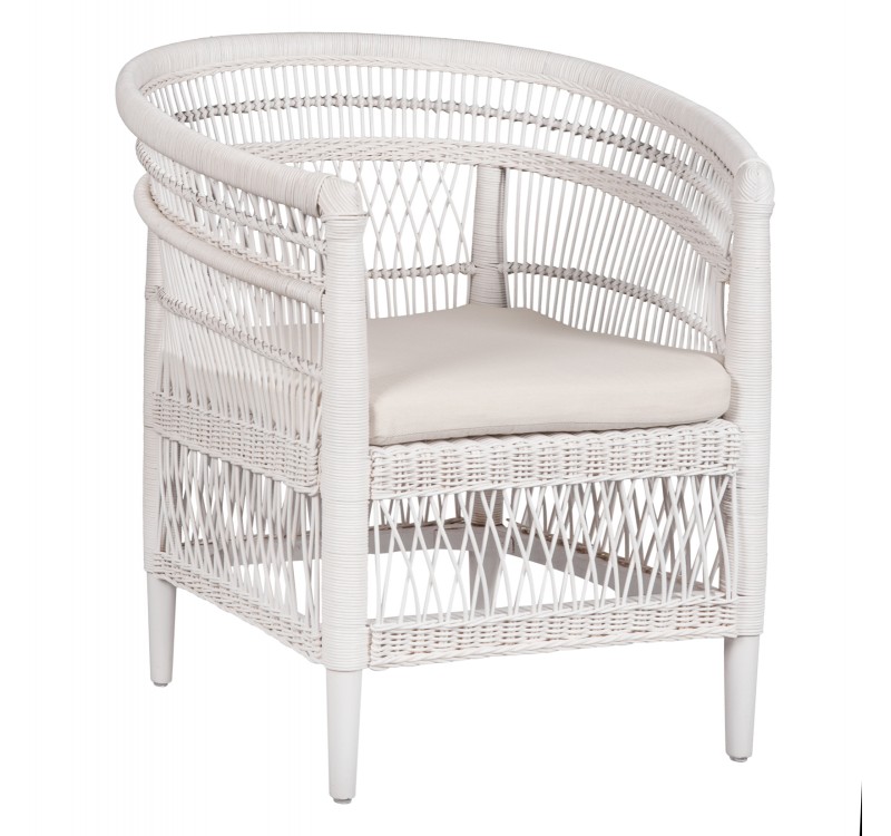 ΠΟΛΥΘΡΟΝΑ MALAWI HM9635.02 ΞΥΛΟ ΜΑΟΝΙ ΜΕ RATTAN ΛΕΥΚΟ-ΛΕΥΚΟ ΜΑΞΙΛΑΡΙ 80x70x86Υεκ.