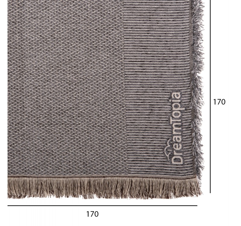 ΡΙΧΤΑΡΙ ME ΚΡΟΣΙΑ DREAMTOPIA HM12164.02 ΣΕ ΣΚΟΥΡΟ ΓΚΡΙ ΧΡΩΜΑ 178X178εκ.