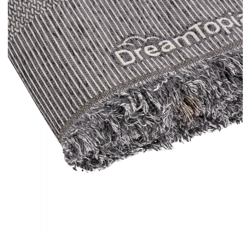 ΡΙΧΤΑΡΙ ME ΚΡΟΣΙΑ DREAMTOPIA HM12164.02 ΣΕ ΣΚΟΥΡΟ ΓΚΡΙ ΧΡΩΜΑ 178X178εκ.