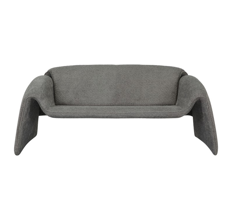 ΚΑΝΑΠΕΣ ΔΙΘΕΣΙΟΣ LAFORGE HM9680.01 ΜΕΤΑΛΛΙΚΟΣ ΣΚΕΛΕΤΟΣ-ΓΚΡΙ ΜΠΟΥΚΛΕ ΥΦΑΣΜΑ 160x80x63Υεκ.