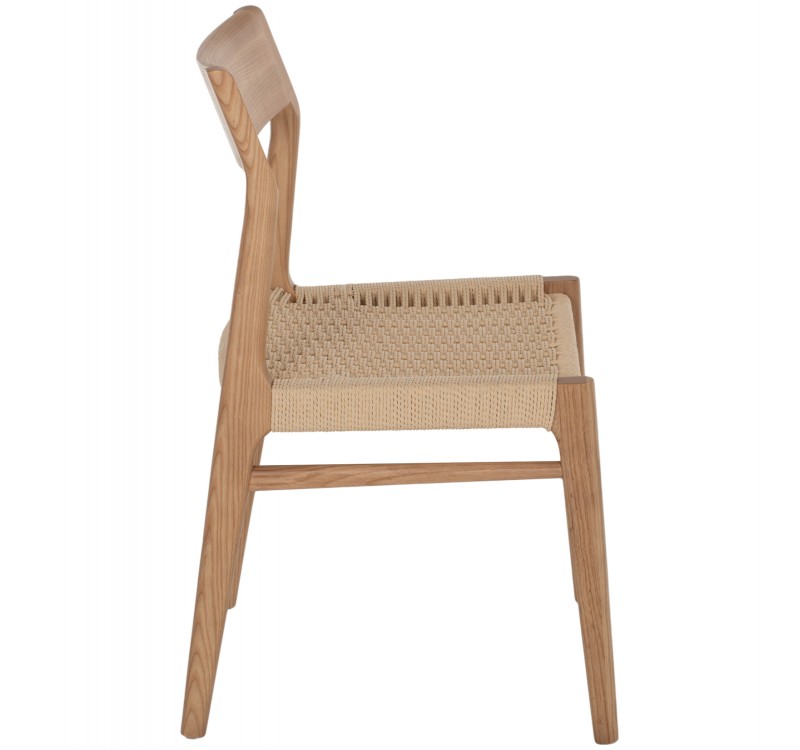 ΚΑΡΕΚΛΑ PONTUS HM9322.11 RUBBERWOOD ΜΕ ΚΑΘΙΣΜΑ ΣΧΟΙΝΙ- ΦΥΣΙΚΟ 47X52X80Υεκ.
