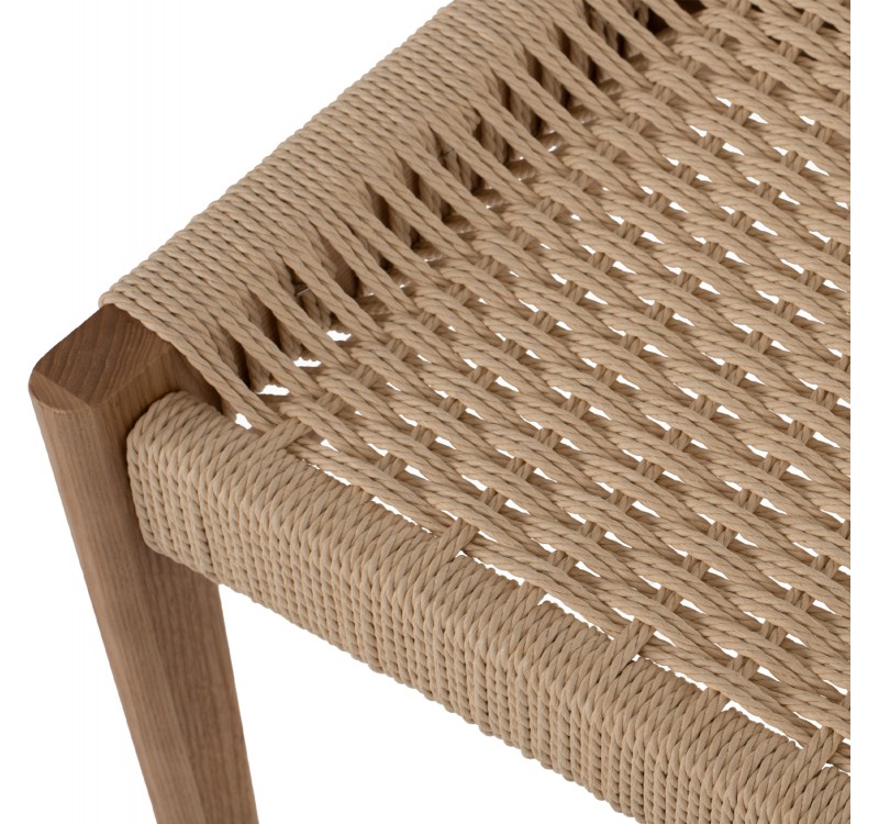 ΚΑΡΕΚΛΑ PONTUS HM9322.11 RUBBERWOOD ΜΕ ΚΑΘΙΣΜΑ ΣΧΟΙΝΙ- ΦΥΣΙΚΟ 47X52X80Υεκ.