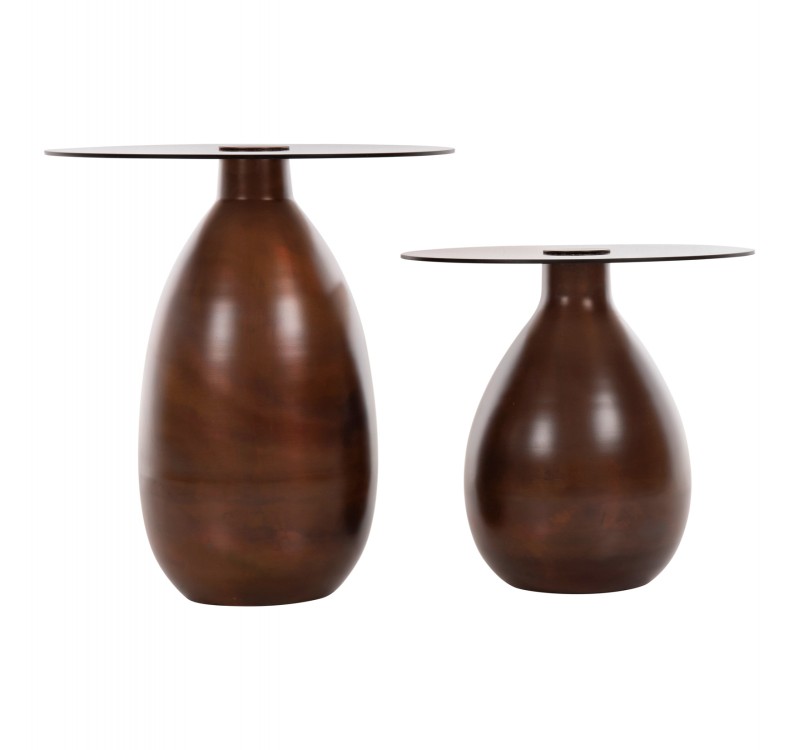 ΒΟΗΘΗΤΙΚΑ ΤΡΑΠΕΖΑΚΙΑ REGEN 2ΤΜΧ HM9666 ΜΕΤΑΛΛΟ ΧΑΛΚΙΝΟ-ΓΥΑΛΙ Φ44 & Φ40 εκ.