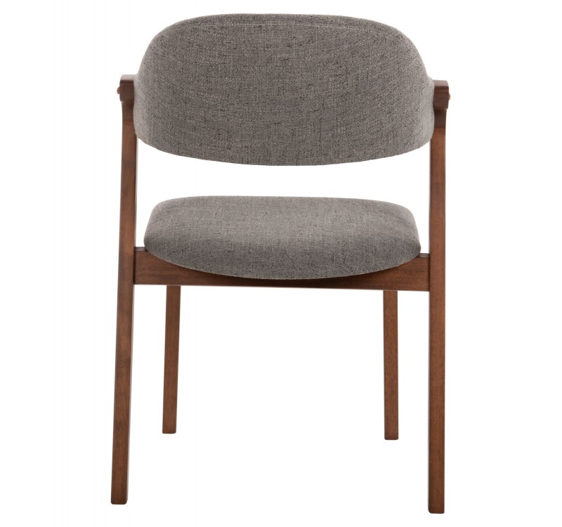 ΚΑΡΕΚΛΑ RIDER HM9734.01 RUBBERWOOD ΣΕ ΚΑΡΥΔΙ-ΥΦΑΣΜΑ ΓΚΡΙ 59x59x83Yεκ.