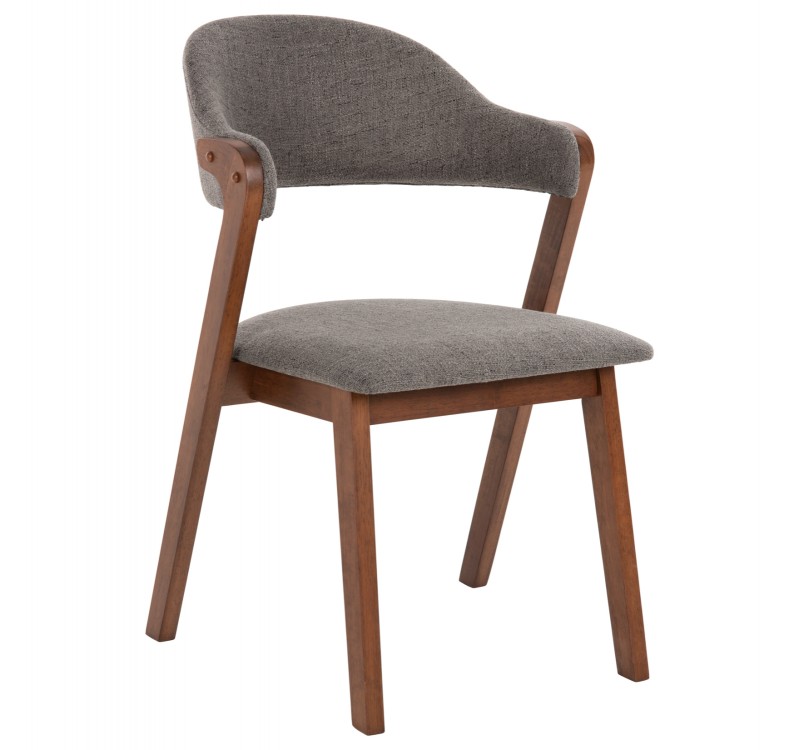 ΚΑΡΕΚΛΑ RIDER HM9734.01 RUBBERWOOD ΣΕ ΚΑΡΥΔΙ-ΥΦΑΣΜΑ ΓΚΡΙ 59x59x83Yεκ.