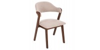 ΚΑΡΕΚΛΑ RIDER HM9734.02 RUBBERWOOD ΣΕ ΚΑΡΥΔΙ-ΥΦΑΣΜΑ ΕΚΡΟΥ 59x59x83Yεκ.