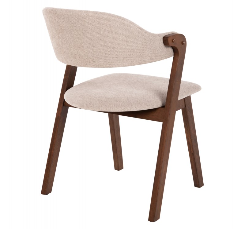 ΚΑΡΕΚΛΑ RIDER HM9734.02 RUBBERWOOD ΣΕ ΚΑΡΥΔΙ-ΥΦΑΣΜΑ ΕΚΡΟΥ 59x59x83Yεκ.