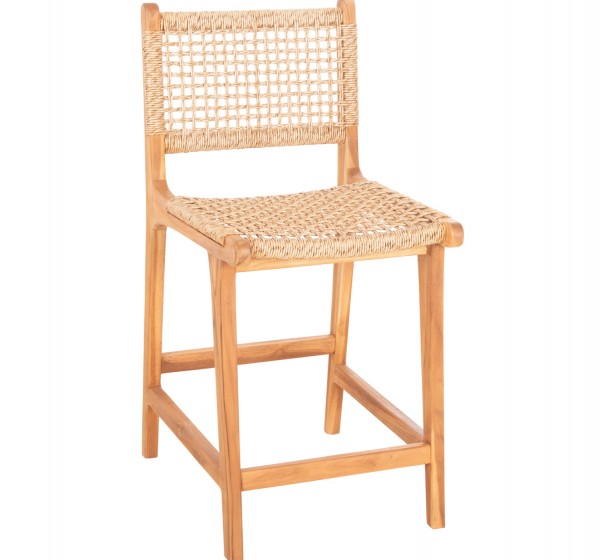 ΣΚΑΜΠΟ ΜΠΑΡ ΜΕ ΠΛΑΤΗ NESHA HM9381.11 ΞΥΛΟ ΤΕΑΚ & ΣΧΟΙΝΙ VIRO VIRO 46x48,5x96Υεκ.