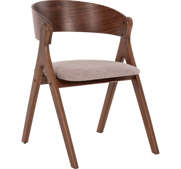 ΚΑΡΕΚΛΑ NEKKER HM9739.01 RUBBERWOOD ΣΕ ΚΑΡΥΔΙ-ΜΠΕΖ ΥΦΑΣΜΑ ΚΑΘΙΣΜΑ 56x55x78Yεκ.