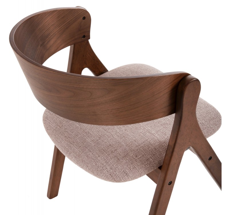 ΚΑΡΕΚΛΑ NEKKER HM9739.01 RUBBERWOOD ΣΕ ΚΑΡΥΔΙ-ΜΠΕΖ ΥΦΑΣΜΑ ΚΑΘΙΣΜΑ 56x55x78Yεκ.