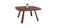 ΤΡΑΠΕΖΙ ΤΡΑΠΕΖΑΡΙΑΣ RINER HM9733 MDF ΜΕ ΚΑΠΛΑΜΑ ΚΑΡΥΔΙΑΣ 150x150x75Υ εκ.