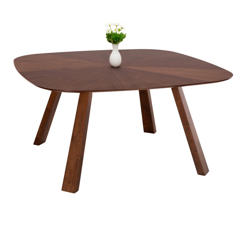 ΤΡΑΠΕΖΙ ΤΡΑΠΕΖΑΡΙΑΣ RINER HM9733 MDF ΜΕ ΚΑΠΛΑΜΑ ΚΑΡΥΔΙΑΣ 150x150x75Υ εκ.