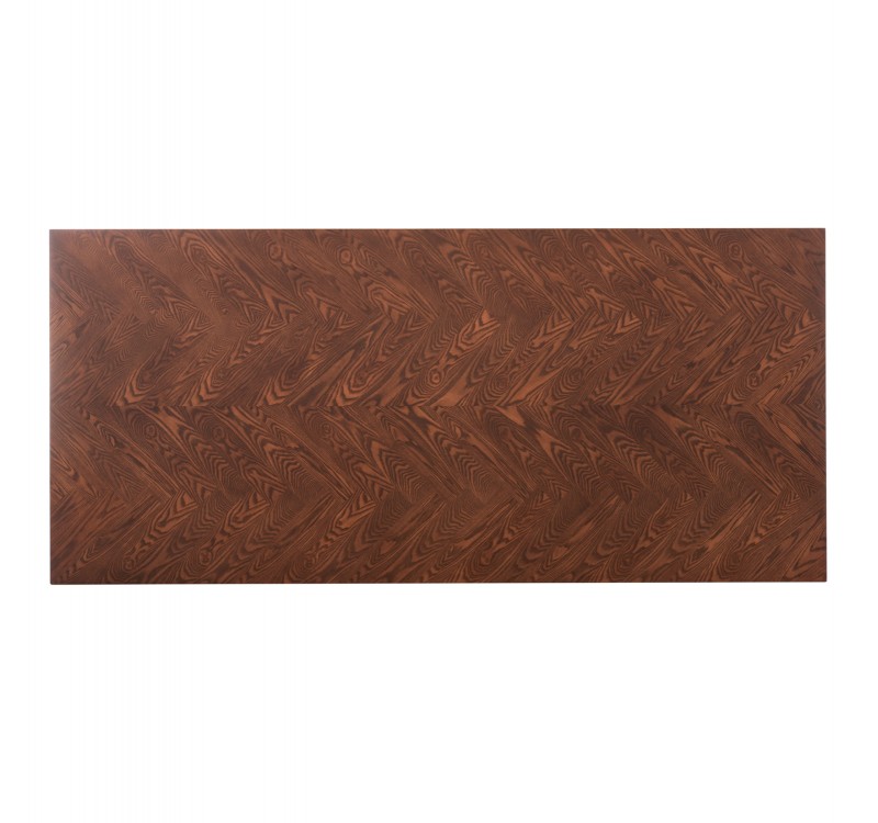 ΤΡΑΠΕΖΙ ΤΡΑΠΕΖΑΡΙΑΣ RIMER HM9742 MDF ΜΕ ΚΑΠΛΑΜΑ ΦΡΑΞΙΝΟΥ-ΚΑΡΥΔΙ ΧΡΩΜΑ 220X100x75Yεκ.