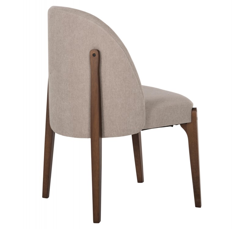 ΚΑΡΕΚΛΑ ΤΡΑΠΕΖΑΡΙΑΣ RAMMER HM9744.02 RUBBERWOOD ΣΕ ΚΑΡΥΔΙ-ΕΚΡΟΥ ΥΦΑΣΜΑ 57x55x86Υεκ.