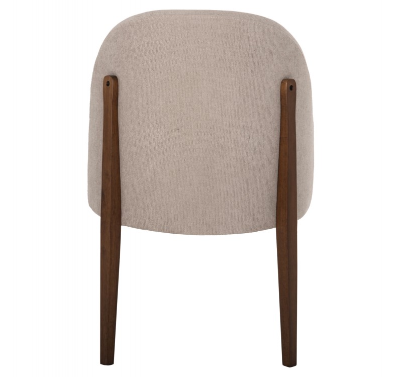 ΚΑΡΕΚΛΑ ΤΡΑΠΕΖΑΡΙΑΣ RAMMER HM9744.02 RUBBERWOOD ΣΕ ΚΑΡΥΔΙ-ΕΚΡΟΥ ΥΦΑΣΜΑ 57x55x86Υεκ.