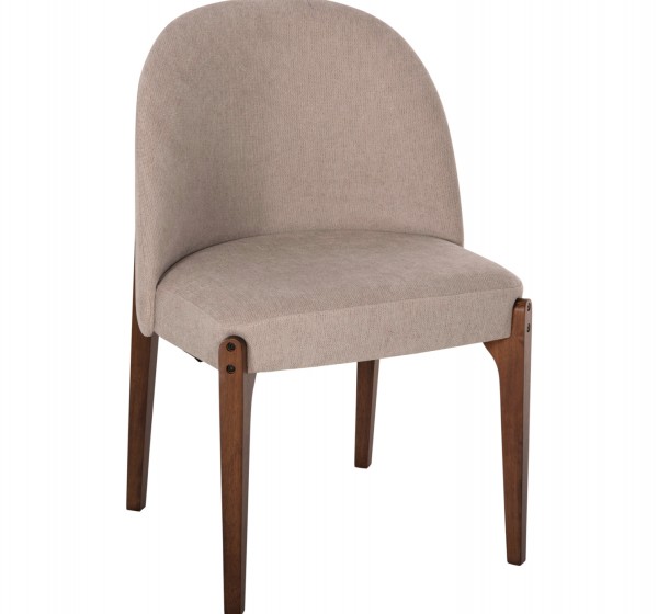 ΚΑΡΕΚΛΑ ΤΡΑΠΕΖΑΡΙΑΣ RAMMER HM9744.02 RUBBERWOOD ΣΕ ΚΑΡΥΔΙ-ΕΚΡΟΥ ΥΦΑΣΜΑ 57x55x86Υεκ.