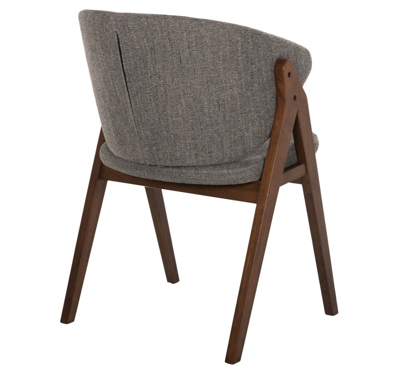 ΚΑΡΕΚΛΑ HANA HM9746.02 RUBBERWOOD ΣΕ ΚΑΡΥΔΙ ΧΡΩΜΑ-ΓΚΡΙ ΥΦΑΣΜΑ 55x60x84Yεκ.