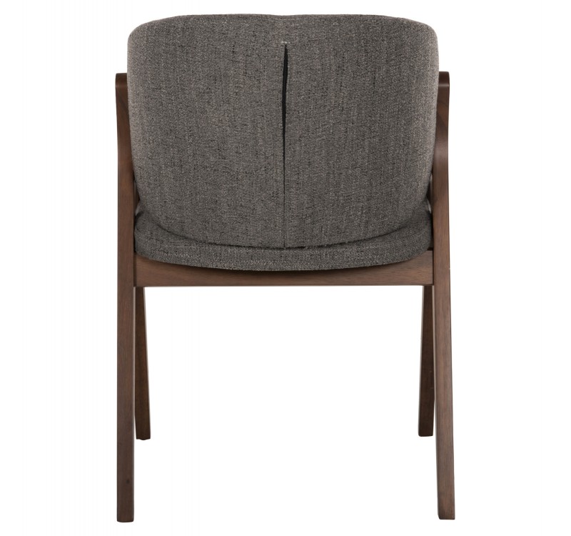 ΚΑΡΕΚΛΑ HANA HM9746.02 RUBBERWOOD ΣΕ ΚΑΡΥΔΙ ΧΡΩΜΑ-ΓΚΡΙ ΥΦΑΣΜΑ 55x60x84Yεκ.