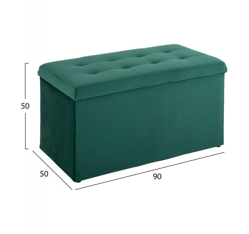 ΣΚΑΜΠΟ-ΜΠΑΟΥΛΟ ΜΕ ΑΠΟΘΗΚΕΥΤΙΚΟ ΧΩΡΟ PUNK HM279.13 ΚΥΠΑΡΙΣΣΙ ΒΕΛΟΥΔΟ 90x50x52Υεκ