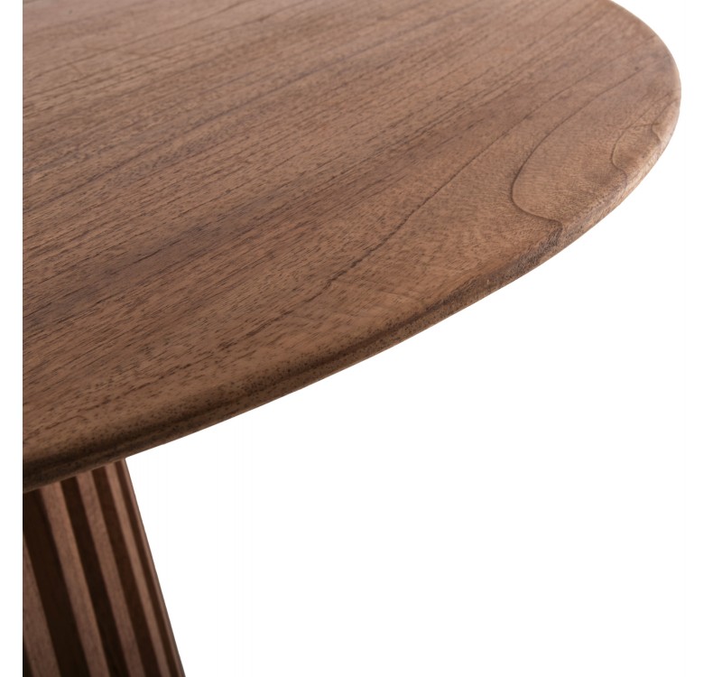 ΤΡΑΠΕΖΙ ΤΡΑΠΕΖΑΡΙΑΣ FRANTZ HM9388.11 ΜΑΣΙΦ MINDI ΞΥΛΟ ΣΕ ΦΥΣΙΚΟ Φ120X76,5Υεκ.