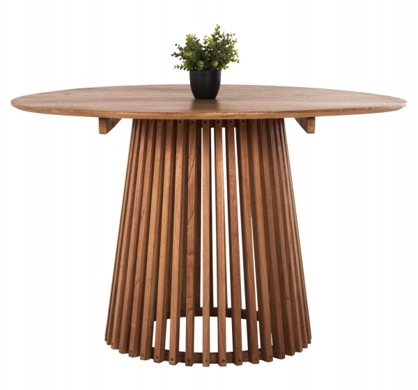 ΤΡΑΠΕΖΙ ΤΡΑΠΕΖΑΡΙΑΣ FRANTZ HM9388.11 ΜΑΣΙΦ MINDI ΞΥΛΟ ΣΕ ΦΥΣΙΚΟ Φ120X76,5Υεκ.