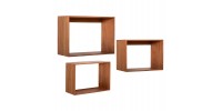 ΡΑΦΙΕΡΑ CHENGIS HM9830 3ΤΜΧ ΞΥΛΟ TEAK ΣΕ ΦΥΣΙΚΟ ΧΡΩΜΑ 60x20x38Υεκ