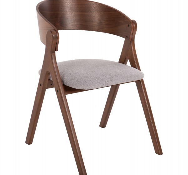 ΚΑΡΕΚΛΑ NEKKER HM9739.02 RUBBERWOOD ΣΕ ΚΑΡΥΔΙ-ΓΚΡΙ ΥΦΑΣΜΑ ΚΑΘΙΣΜΑ 56x55x78Yεκ.