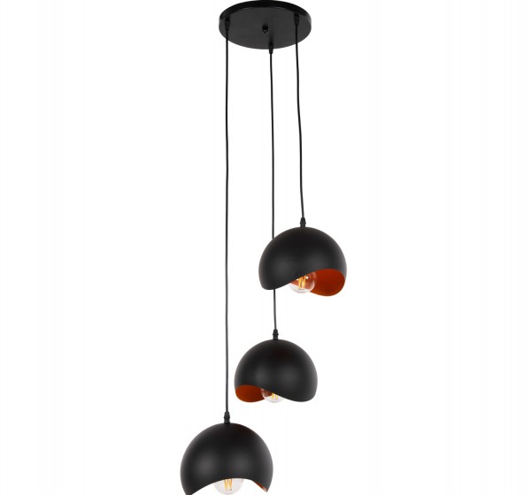 ΦΩΤΙΣΤΙΚΟ ΟΡΟΦΗΣ 3-ΦΩΤΟ HM4166.01 ΜΕΤΑΛΛΙΚΕΣ ΣΦΑΙΡΕΣ ΜΑΥΡΟ-ΠΟΡΤΟΚΑΛΙ Φ20x112Υ