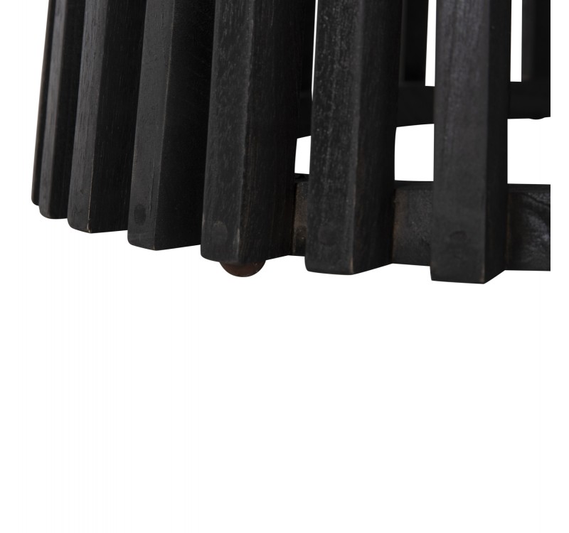 ΤΡΑΠΕΖΙ ΤΡΑΠΕΖΑΡΙΑΣ FRANTZ HM9457.12 ΜΑΣΙΦ MINDI ΞΥΛΟ ΣΕ ΜΑΥΡΟ Φ150x75Υεκ