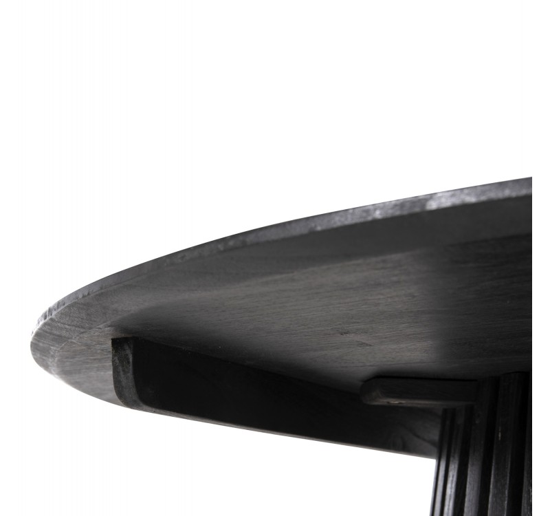 ΤΡΑΠΕΖΙ ΤΡΑΠΕΖΑΡΙΑΣ FRANTZ HM9457.12 ΜΑΣΙΦ MINDI ΞΥΛΟ ΣΕ ΜΑΥΡΟ Φ150x75Υεκ