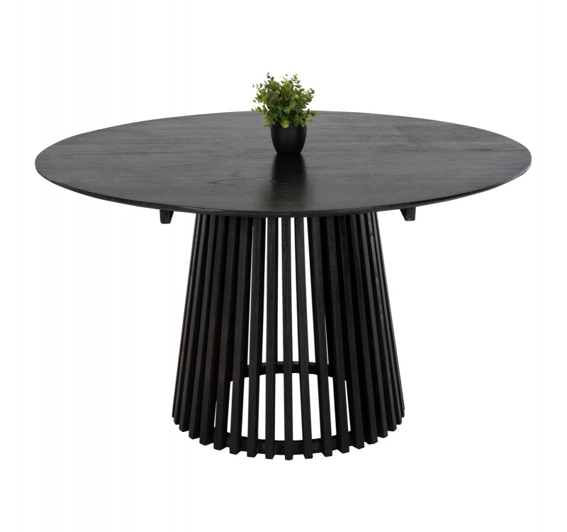 ΤΡΑΠΕΖΙ ΤΡΑΠΕΖΑΡΙΑΣ FRANTZ HM9457.12 ΜΑΣΙΦ MINDI ΞΥΛΟ ΣΕ ΜΑΥΡΟ Φ150x75Υεκ