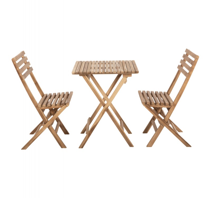 ΣΕΤ 3ΤΜΧ ΕΞΩΤ.ΧΩΡΟΥ ΠΤΥΣΣΟΜΕΝΟ KENDYR HM9907 ΜΑΣΙΦ TEAK ΞΥΛΟ-ΦΥΣΙΚΟ 46x50x88,5Υ