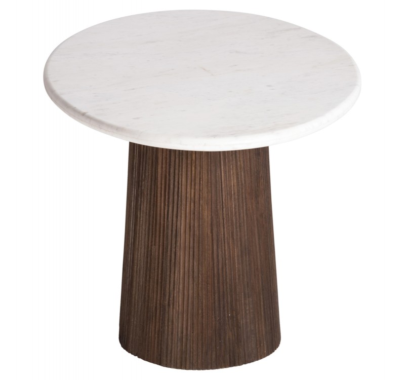 ΤΡΑΠΕΖΙ ΤΡΑΠΕΖΑΡΙΑΣ ΟΒΑΛ PURGER HM9715 ΜΑΣΙΦ MANGO-ΛΕΥΚΟ ΜΑΡΜΑΡΟ 180x89x76Υεκ.