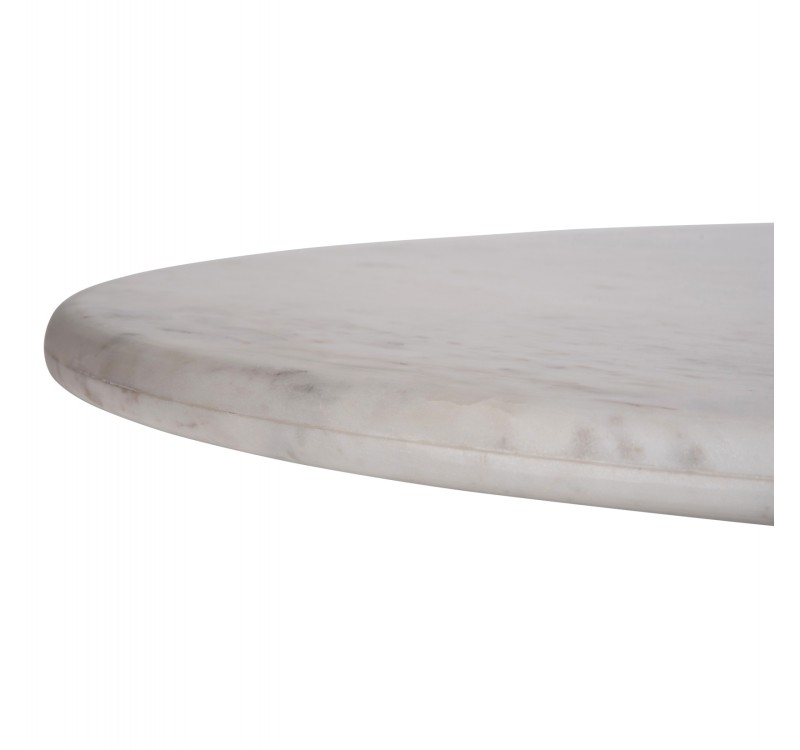 ΤΡΑΠΕΖΙ ΤΡΑΠΕΖΑΡΙΑΣ ΟΒΑΛ PURGER HM9715 ΜΑΣΙΦ MANGO-ΛΕΥΚΟ ΜΑΡΜΑΡΟ 180x89x76Υεκ.