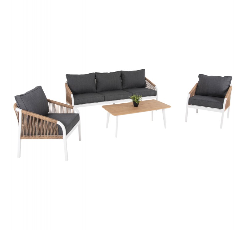 ΣΑΛΟΝΙ ΕΞΩΤ.ΧΩΡΟΥ 4ΤΜΧ MAERLY HM6056.01 ΑΛΟΥΜΙΝΙΟ ΛΕΥΚΟ-ΣΥΝΘ.ΣΧΟΙΝΙ-ΑΝΘΡΑΚΙ ΜΑΞΙΛΑΡΙΑ