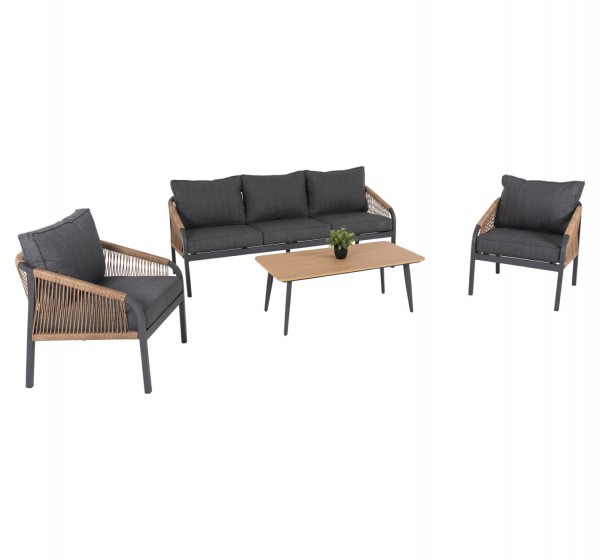 ΣΑΛΟΝΙ ΕΞ.ΧΩΡΟΥ 4ΤΜΧ MAERLY HM6056.03 ΑΛΟΥΜΙΝΙΟ ΑΝΘΡΑΚΙ-ΣΥΝΘ.ΣΧΟΙΝΙ-ΑΝΘΡΑΚΙ ΜΑΞΙΛΑΡΙΑ