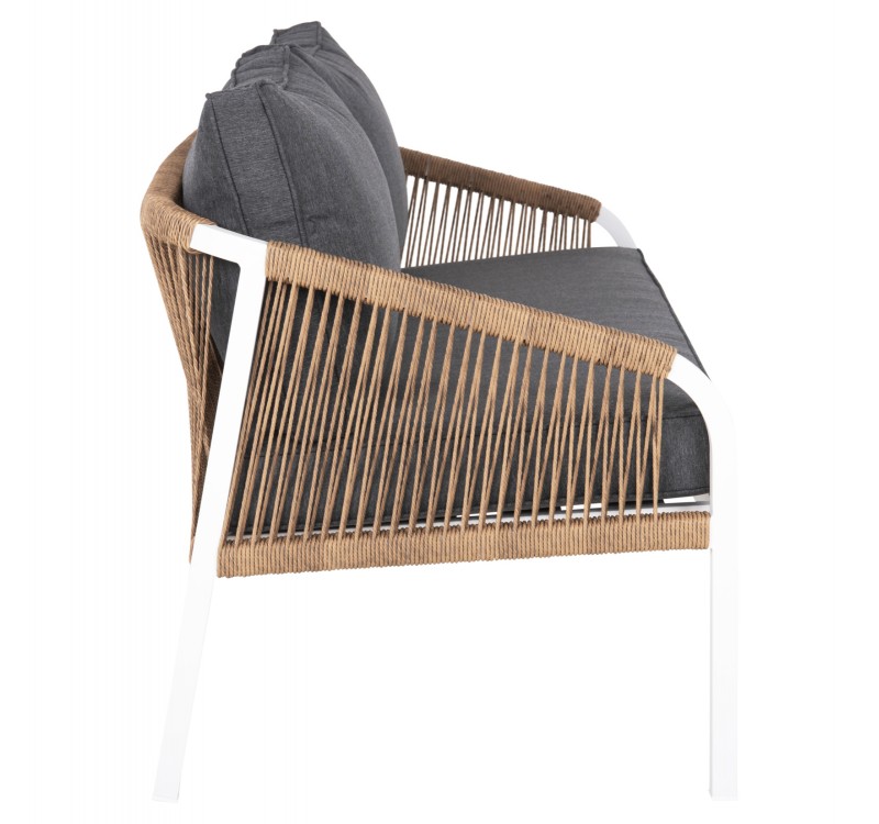 ΚΑΝΑΠΕΣ ΕΞ.ΧΩΡΟΥ 3ΘΕΣΙΟΣ MAERLY HM6055.01 ΑΛΟΥΜΙΝΙΟ ΛΕΥΚΟ-ΣΧΟΙΝΙ-ΑΝΘΡΑΚΙ ΜΑΞΙΛΑΡΙΑ