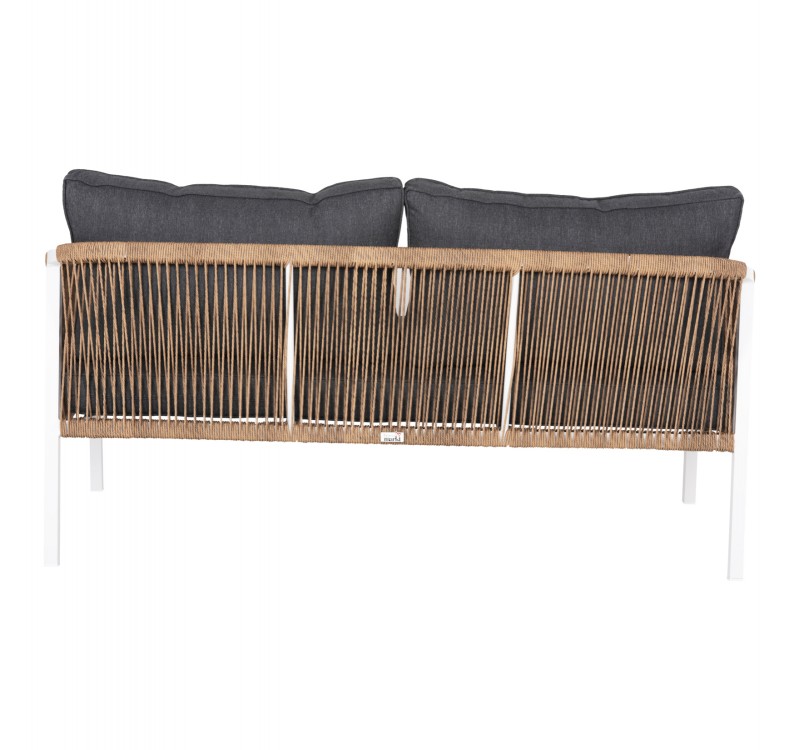 ΚΑΝΑΠΕΣ ΕΞ.ΧΩΡΟΥ 3ΘΕΣΙΟΣ MAERLY HM6055.01 ΑΛΟΥΜΙΝΙΟ ΛΕΥΚΟ-ΣΧΟΙΝΙ-ΑΝΘΡΑΚΙ ΜΑΞΙΛΑΡΙΑ