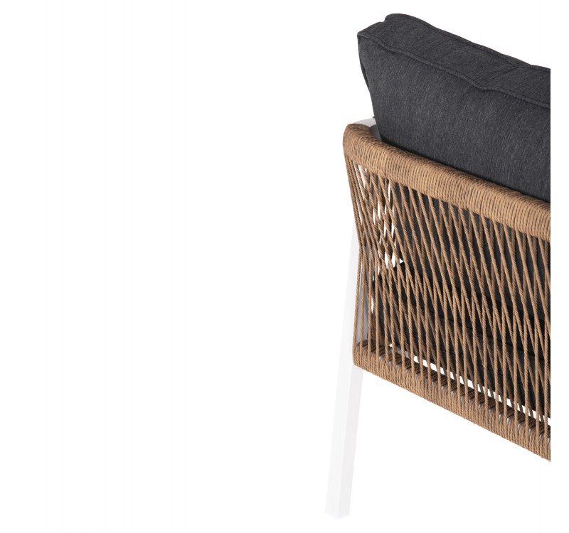 ΚΑΝΑΠΕΣ ΕΞ.ΧΩΡΟΥ 3ΘΕΣΙΟΣ MAERLY HM6055.01 ΑΛΟΥΜΙΝΙΟ ΛΕΥΚΟ-ΣΧΟΙΝΙ-ΑΝΘΡΑΚΙ ΜΑΞΙΛΑΡΙΑ