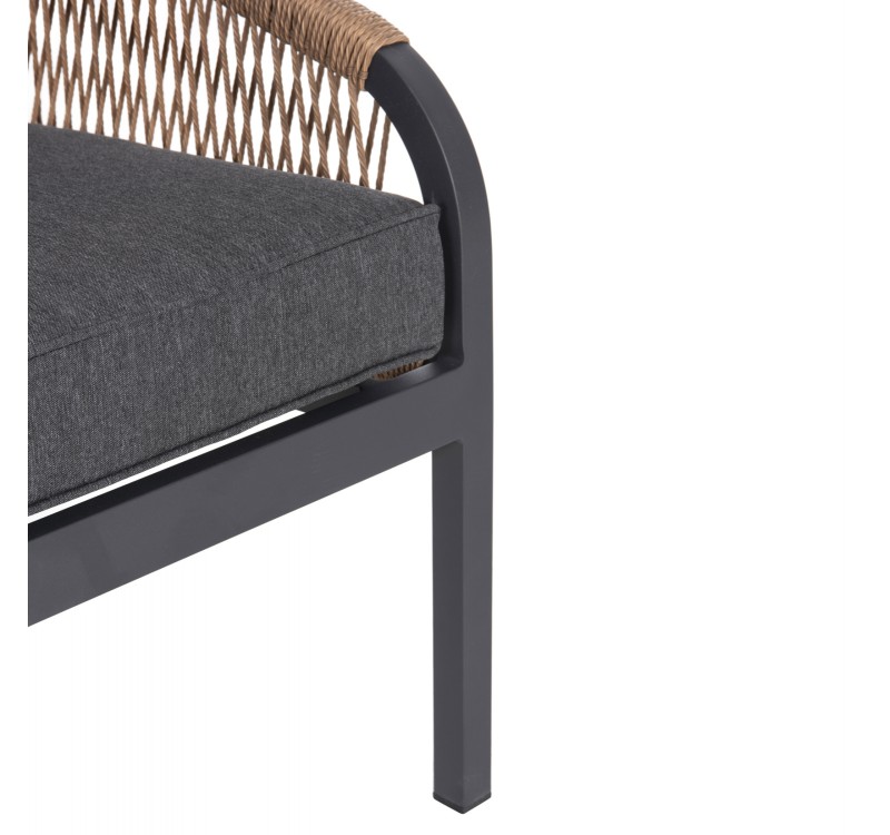 ΚΑΝΑΠΕΣ ΕΞ.ΧΩΡΟΥ 3ΘΕΣΙΟΣ MAERLY HM6055.03 ΑΛΟΥΜΙΝΙΟ ΑΝΘΡΑΚΙ-ΣΧΟΙΝΙ-ΑΝΘΡΑΚΙ ΜΑΞΙΛΑΡΙΑ