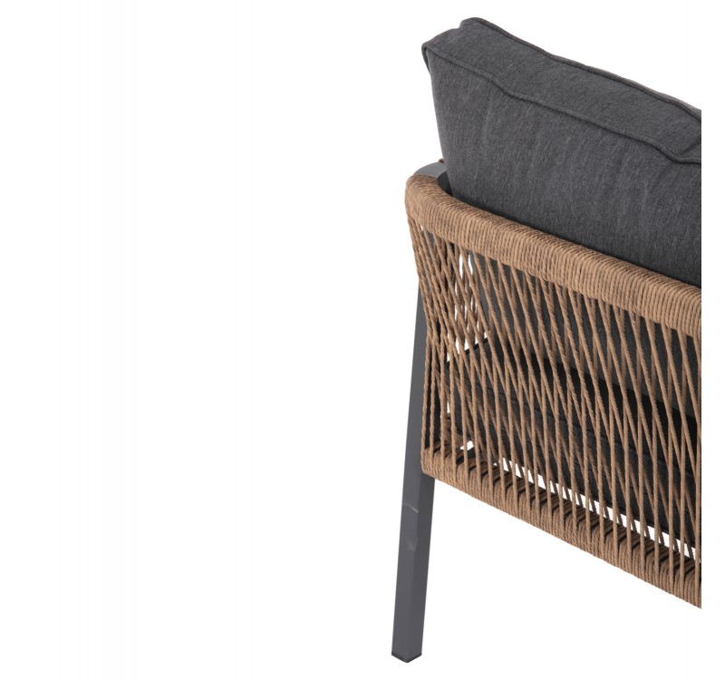 ΚΑΝΑΠΕΣ ΕΞ.ΧΩΡΟΥ 3ΘΕΣΙΟΣ MAERLY HM6055.03 ΑΛΟΥΜΙΝΙΟ ΑΝΘΡΑΚΙ-ΣΧΟΙΝΙ-ΑΝΘΡΑΚΙ ΜΑΞΙΛΑΡΙΑ