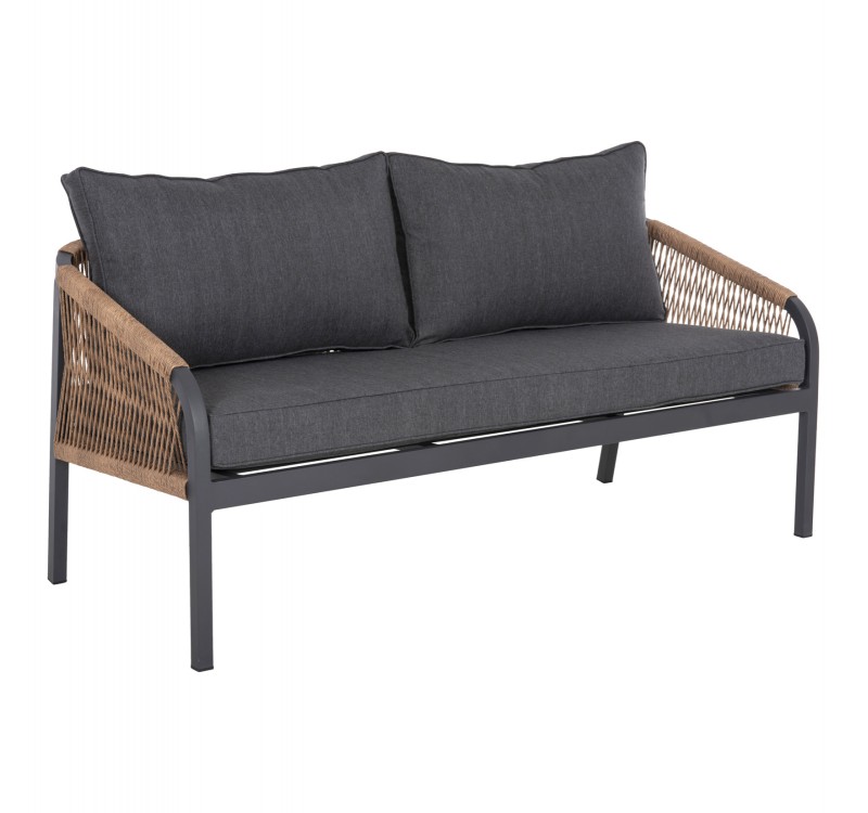 ΚΑΝΑΠΕΣ ΕΞ.ΧΩΡΟΥ 3ΘΕΣΙΟΣ MAERLY HM6055.03 ΑΛΟΥΜΙΝΙΟ ΑΝΘΡΑΚΙ-ΣΧΟΙΝΙ-ΑΝΘΡΑΚΙ ΜΑΞΙΛΑΡΙΑ