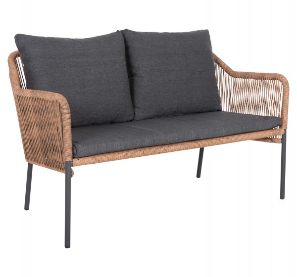 ΚΑΝΑΠΕΣ ΕΞ.ΧΩΡΟΥ BAFFIN HM6054.03 ΑΛΟΥΜ. ΑΝΘΡΑΚΙ-ΣΥΝΘ.RATTAN ΜΠΕΖ-ΑΝΘΡΑΚΙ ΜΑΞΙΛΑΡΙΑ