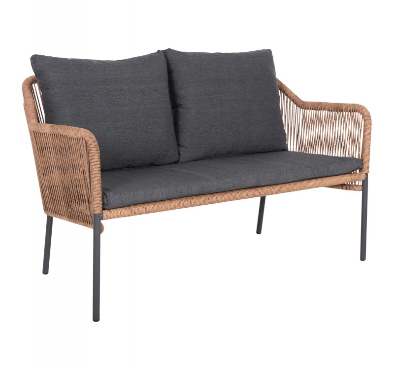 ΚΑΝΑΠΕΣ ΕΞ.ΧΩΡΟΥ BAFFIN HM6054.03 ΑΛΟΥΜ. ΑΝΘΡΑΚΙ-ΣΥΝΘ.RATTAN ΜΠΕΖ-ΑΝΘΡΑΚΙ ΜΑΞΙΛΑΡΙΑ