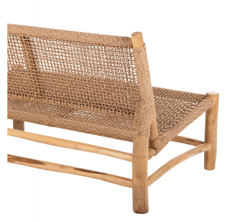 ΣΑΛΟΝΙ ΕΞΩΤ. ΧΩΡΟΥ 4ΤΜΧ LONDER HM11957 ΜΑΣΙΦ TEAK-ΣΥΝΘ.RATTAN-ΦΥΣΙΚΟ