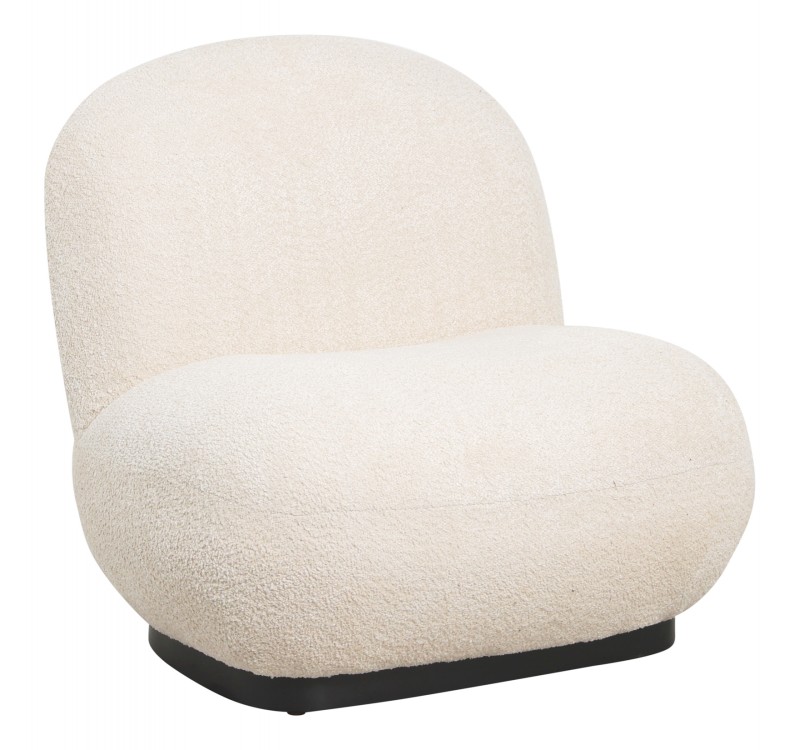 ΠΟΛΥΘΡΟΝΑ BEANY HM9591.06 ΕΚΡΟΥ ΜΠΟΥΚΛΕ ΥΦΑΣΜΑ 85x82x77Υ εκ.