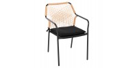 ΠΟΛΥΘΡΟΝΑ ΑΛΟΥΜΙΝΙΟΥ TROTTER HM5865.11 ΣΚΟΥΡΟΣ ΓΚΡΙ ΣΚΕΛΕΤΟΣ ΜΕ WICKER ΜΠΕΖ & ΜΑΥΡΟ ΜΑΞΙΛΑΡΙ