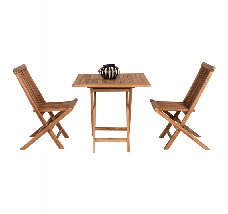 ΣΕΤ ΤΡΑΠΕΖΑΡΙΑΣ ΕΞΩΤ. ΧΩΡΟΥ ΠΤΥΣΣΟΜΕΝΑ 3ΤΜΧ KENDALL HM11951 ΜΑΣΙΦ ΞΥΛΟ TEAK ΦΥΣΙΚΟ